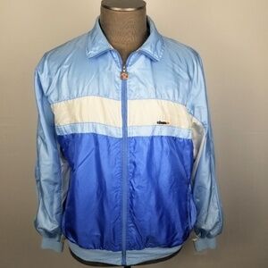 Vintage 80’s ELLESSE - Full Zip Nylon Track Jacket